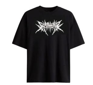 Men's Premium Black Graphic Oversized T-Shirt