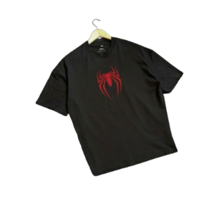 Men's Premium Black Graphic Oversized T-Shirt